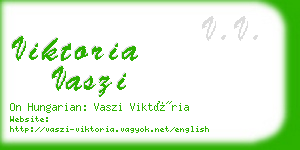 viktoria vaszi business card